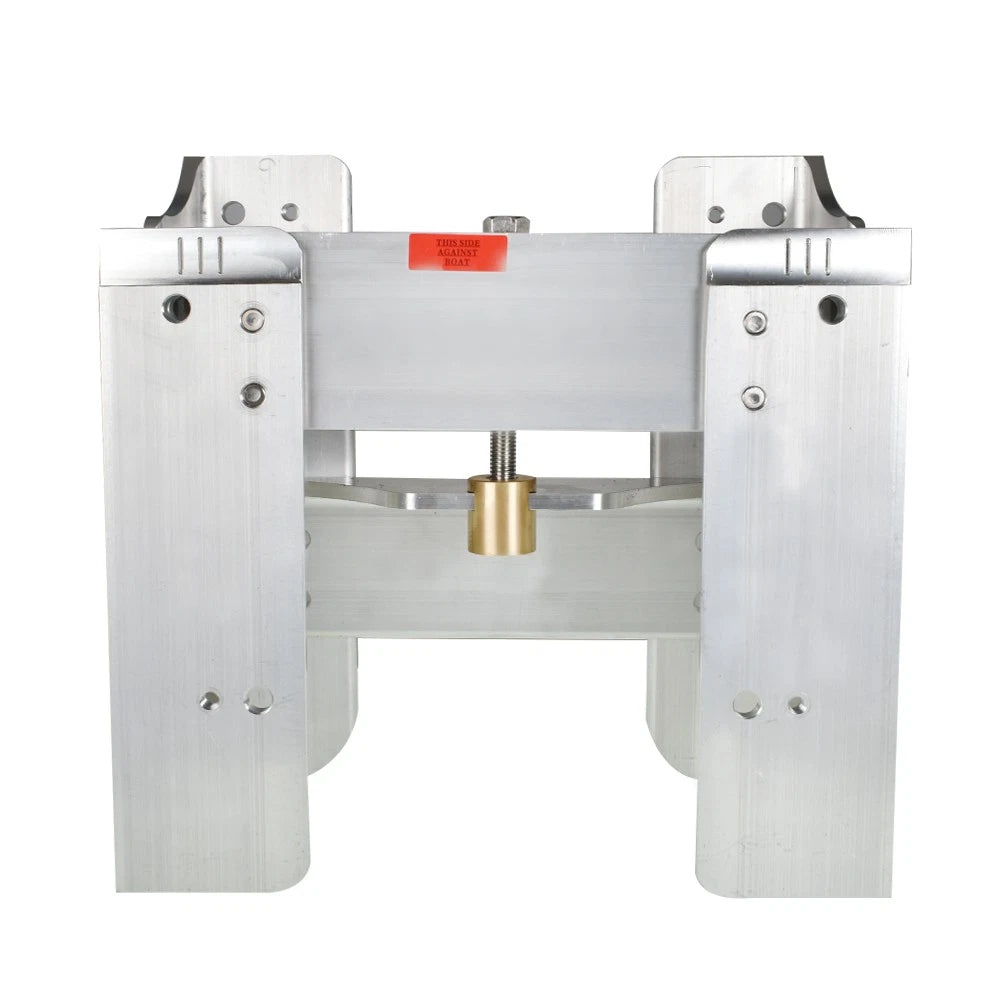 Adjustable Jack Plate for Outboard Boat (6" Polished Aluminum)