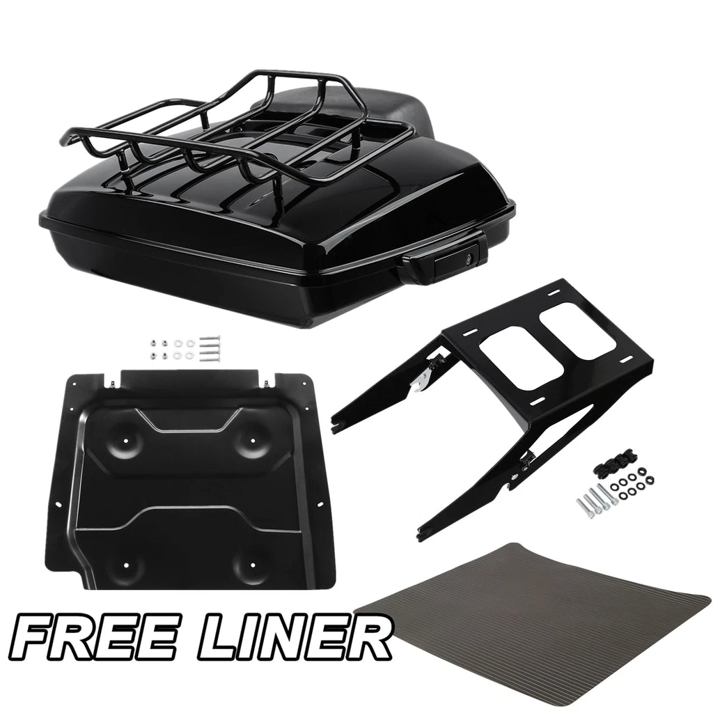 Trunk Backrest Pad Mount Rack Plate for Harley Sport Glide (2018–2023)