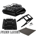 Trunk Backrest Pad Mount Rack Plate for Harley Sport Glide (2018–2023)