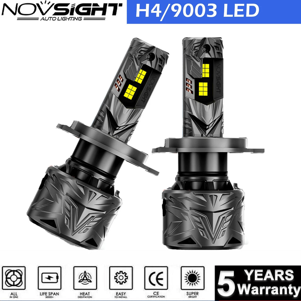 2X H4 HB2 9003 LED Headlight Bulbs for