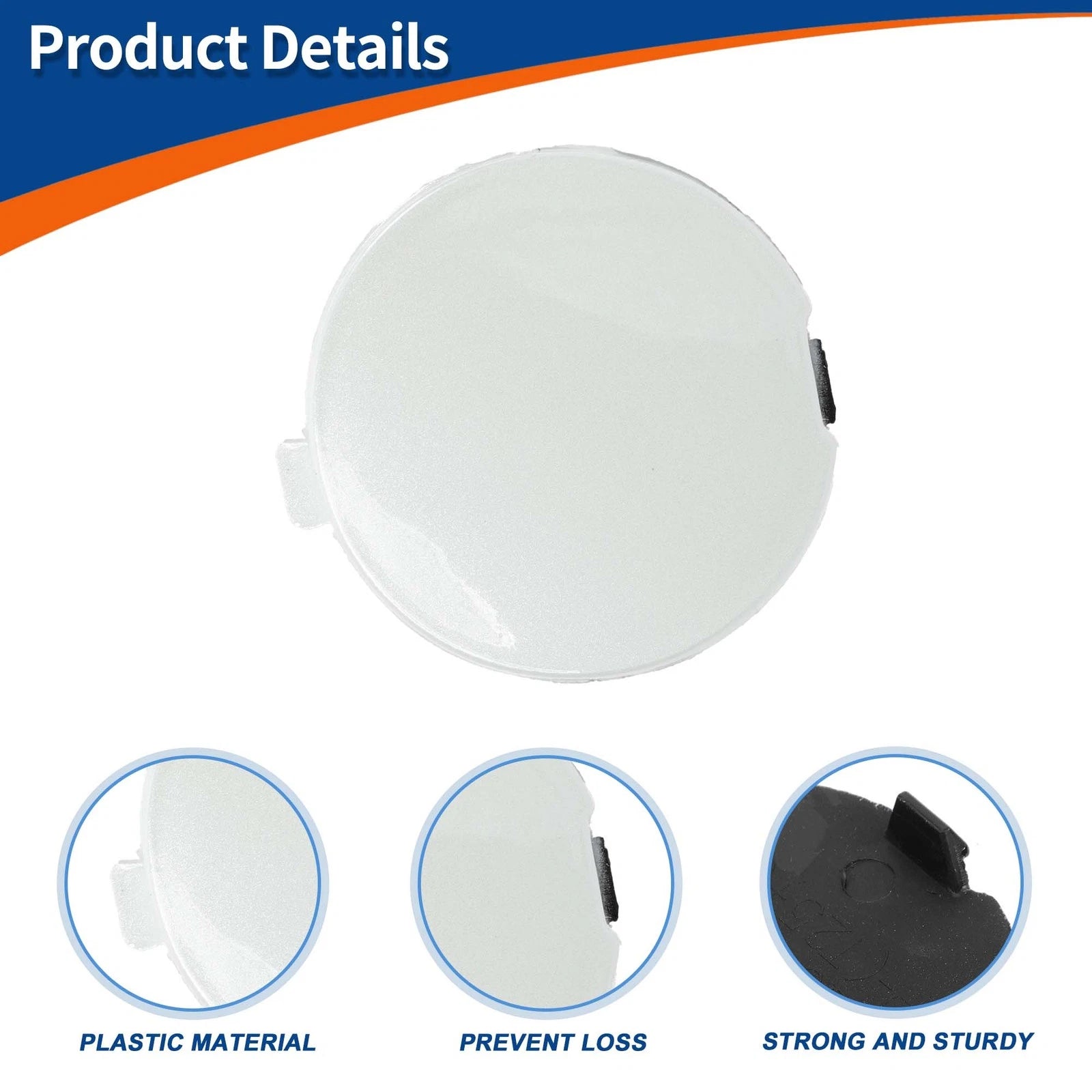 Tow Hook Cover for Mazda CX-3 (2016–2021) No.D10J50A11A Crystal White Pearl