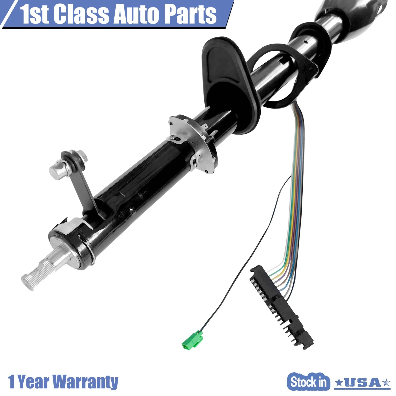 35" Universal Black Tilt Steering Column for Custom Applications (W/O Wheel)