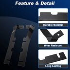 Headlight Hood Mount Bracket Set of 2 for Dodge Ram 1500 (2019–2024) Black