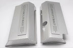 Fuel Rail Covers w/White CF Vinyl "Challenger" Inlay for 08-11 SRT8 w/OE Intake