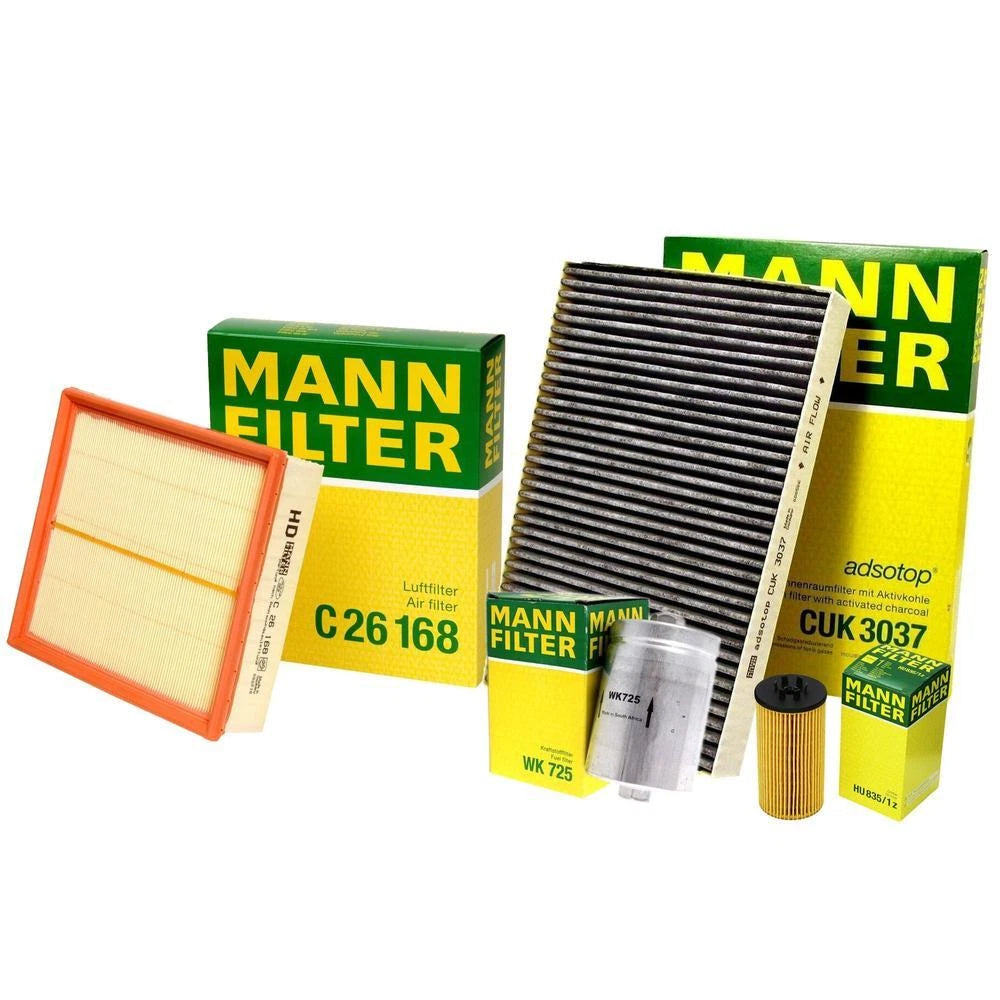 Mann Oil Air Carbon Cabin Fuel Filter Service Kit for Allroad Quattro (2001–2005)