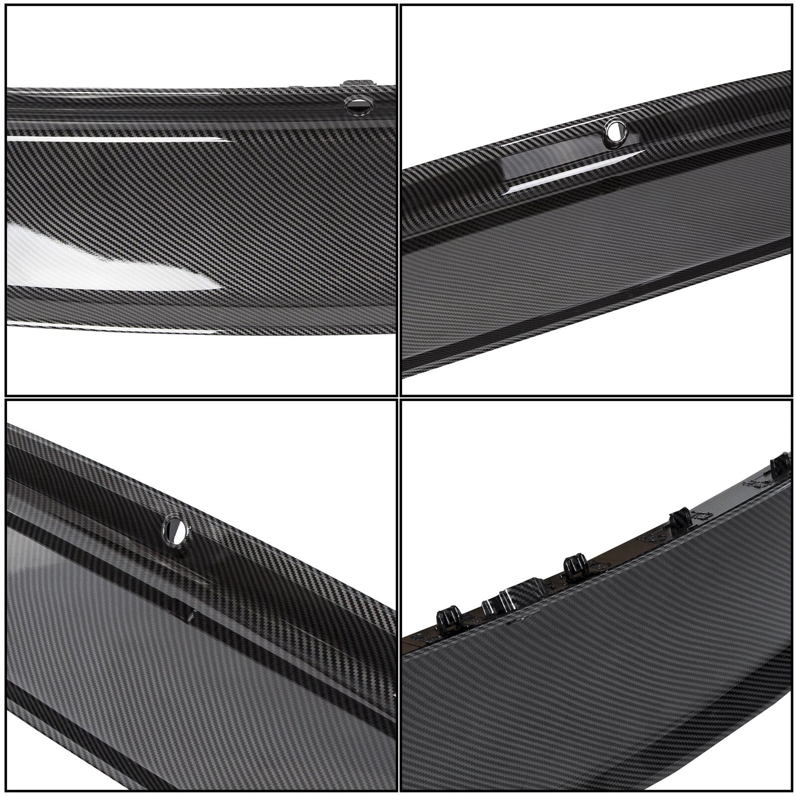 Carbon Fiber Look Trunk Decklid Panel Trim Cover for Ford Mustang (2015–2023)