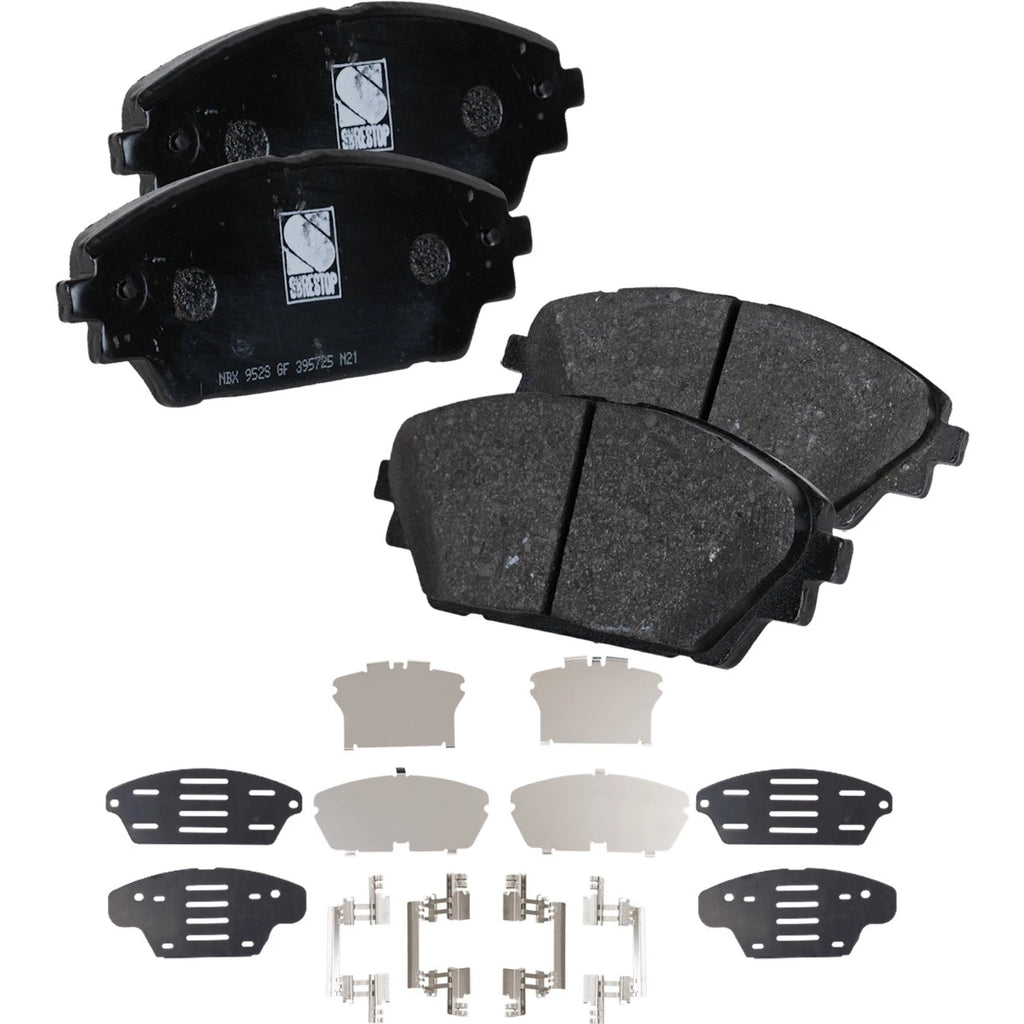 Brake Disc Rotors and Pads Kit for Mazda 3 (2014–2016)