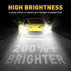 AUXITO H4 9003 LED Headlight Bulb Conversion Kit for M3 EXC (2000–2006)