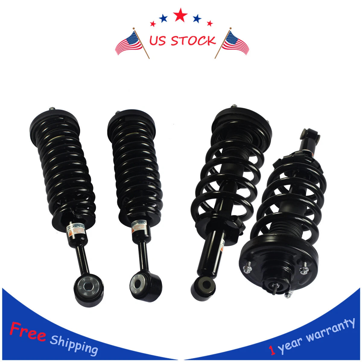 Complete Struts Air to Coil Springs Conversion Kit for Lincoln Navigator (2003–2006)