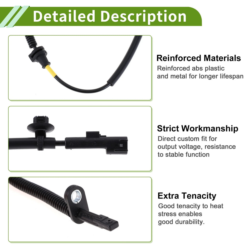 ABS Wheel Speed Sensor DG9Z2C190B for Lincoln MKZ (2013–2015) Rear