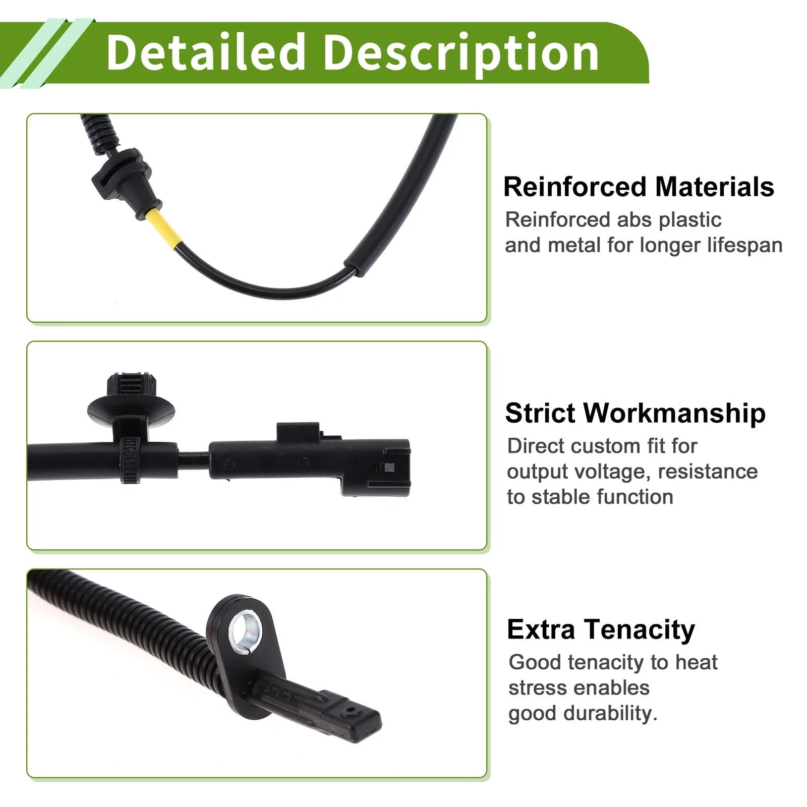 ABS Wheel Speed Sensor DG9Z2C190B for Lincoln MKZ (2013–2015) Rear