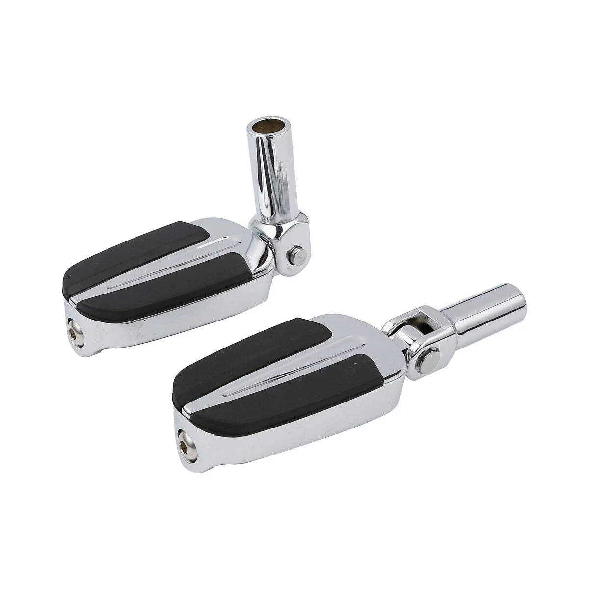 Chrome Passenger Footpeg Pedals for Harley Softail Slim (2012–2017)