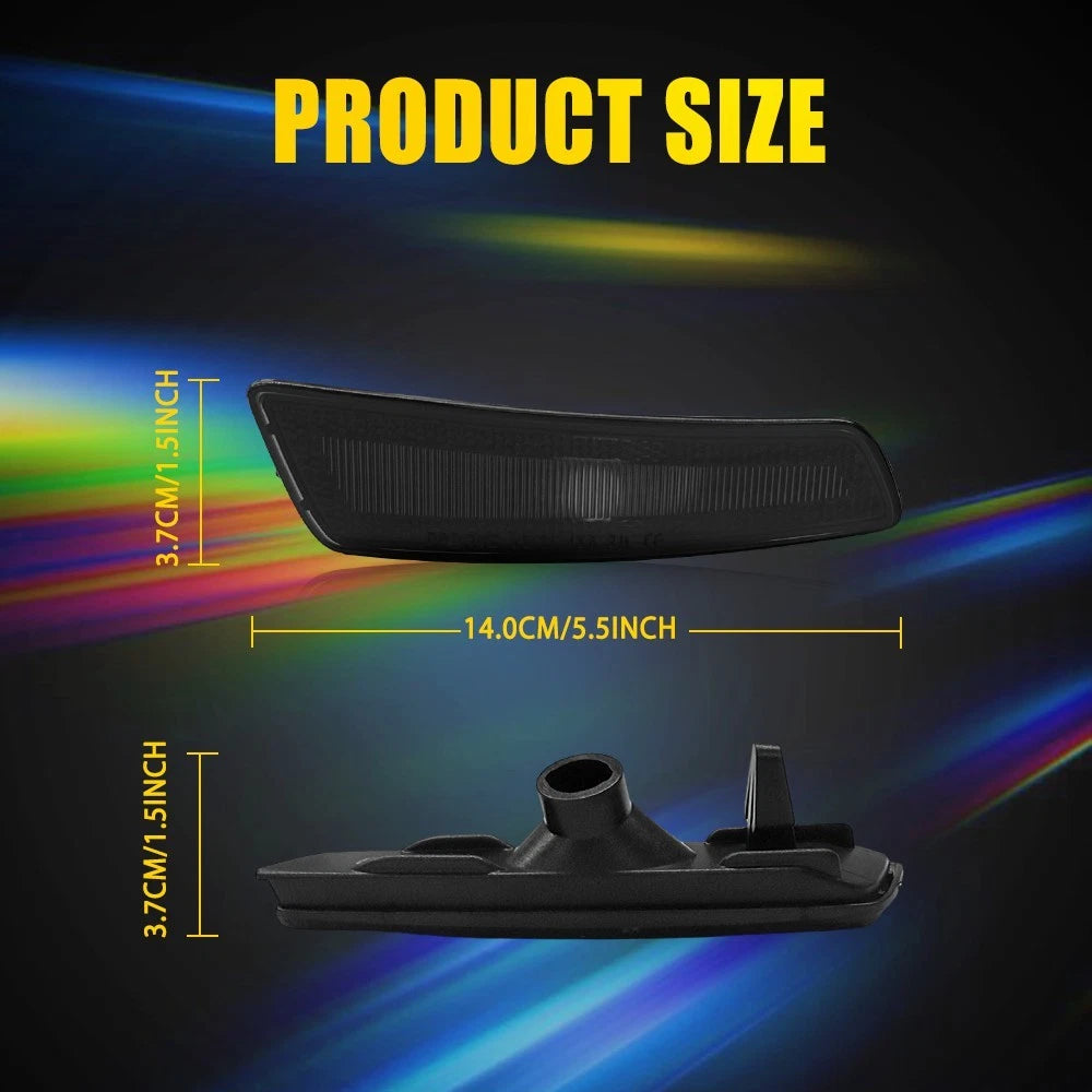 2X LED Side Marker Light Housing Smoked for Pontiac G8 GT/GXP (2008–2009)