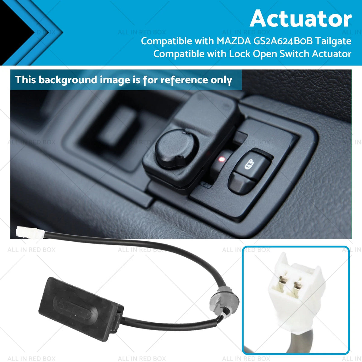Tailgate Lock Open Actuator for Mazda (GS2A624B0B)