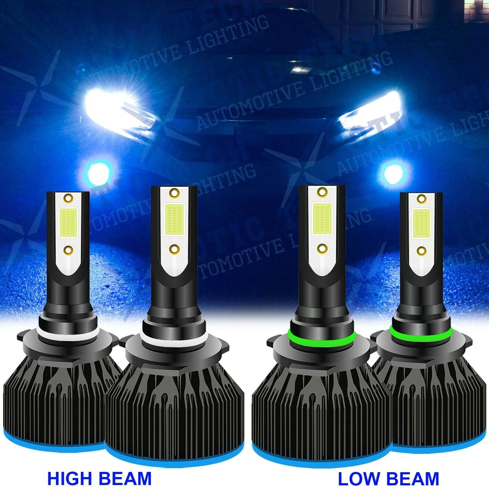 LED Headlights Kit for Honda Civic & Accord (2000–2015)