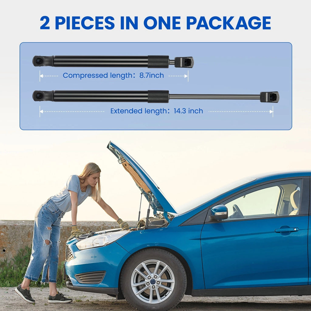 2X Front Hood Lift Support Gas Spring Struts for Hyundai Sonata (2015-2017)