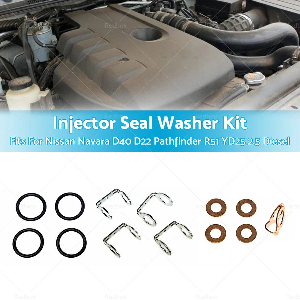 Injector Seal Washer Kit for Nissan Navara D40 D22 Altima (2006–2011)