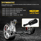Set of 2 Front Complete Struts for Chevrolet Tahoe & GMC Yukon