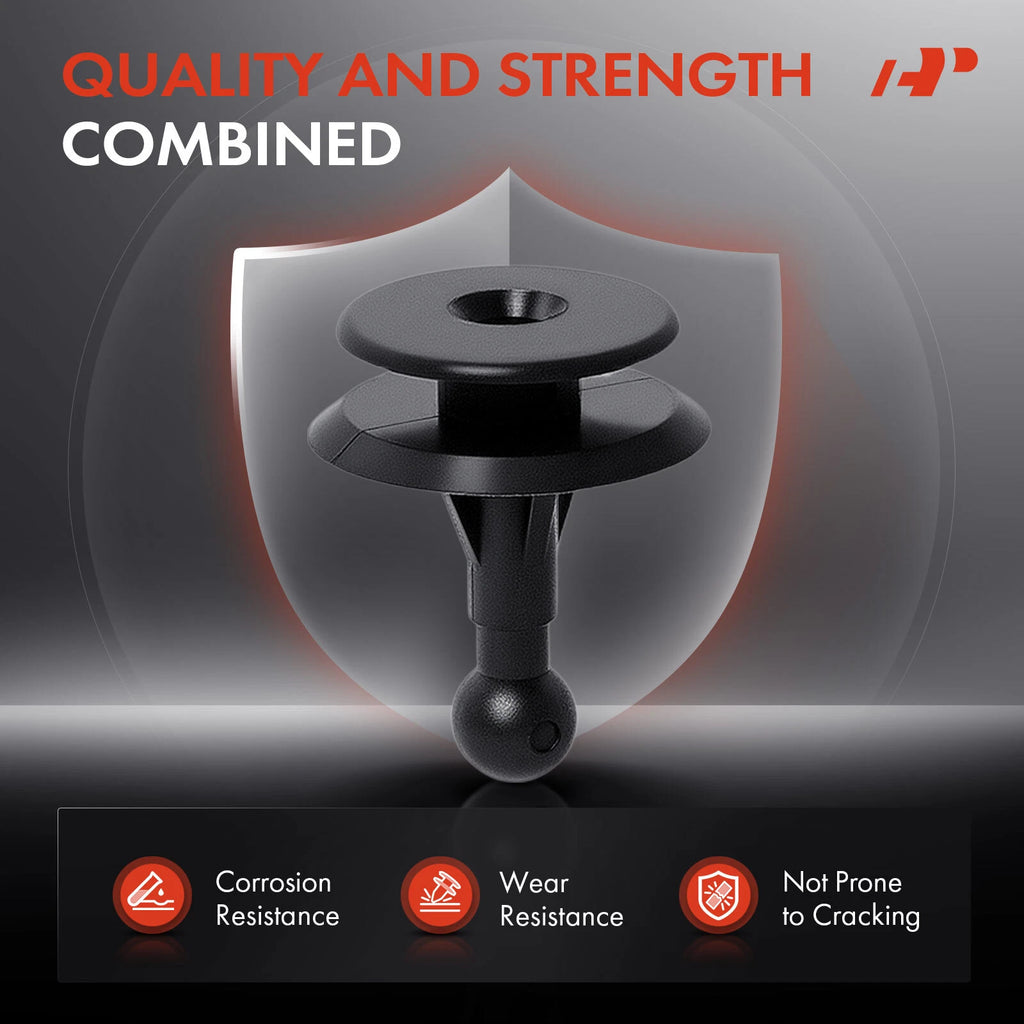 Triple Head 9.5mm Door Panel Clip Trim Fastener for Toyota Mazda (50)