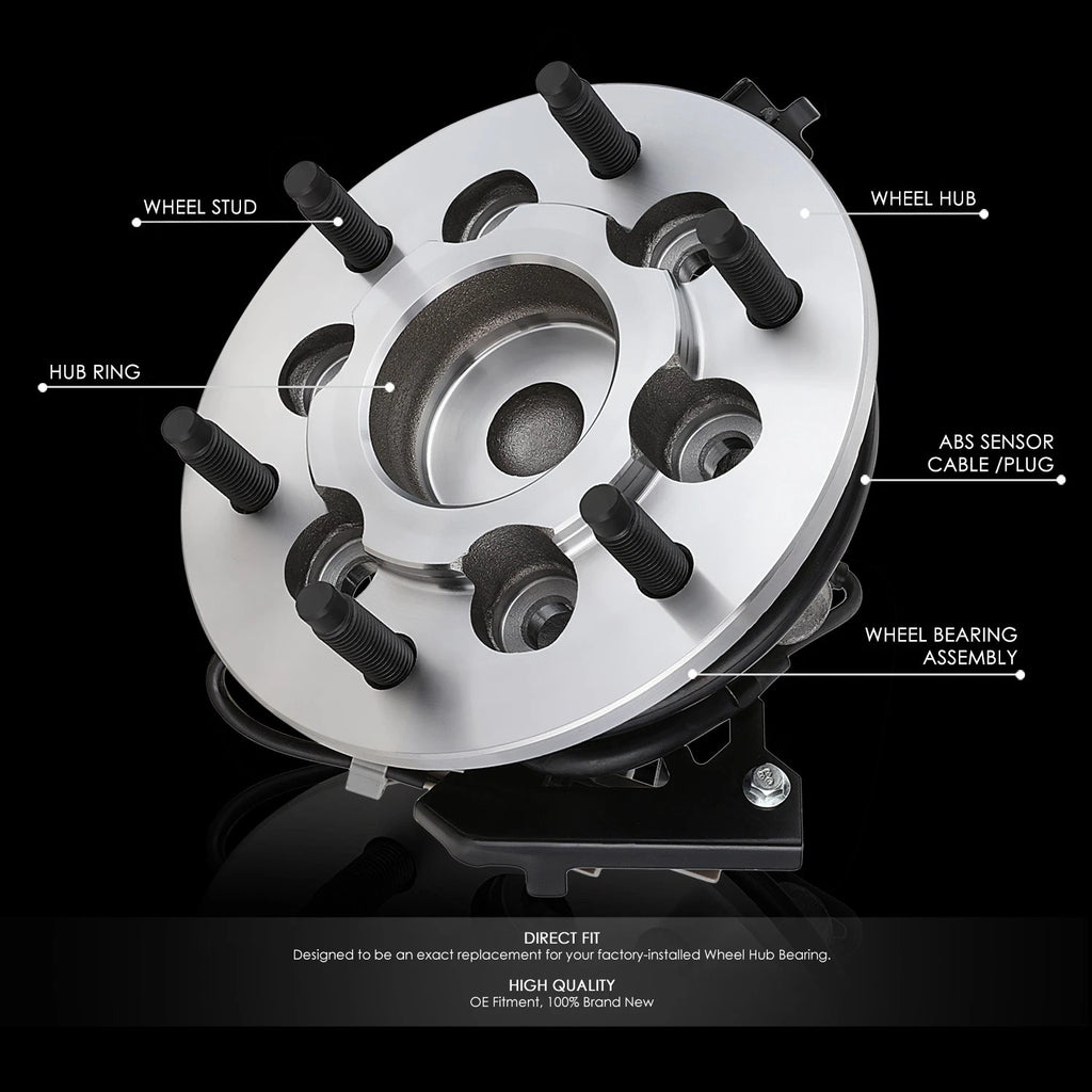 Front Right Wheel Bearing & Hub w/ABS Sensor for Colorado Canyon I-370 (2004–2012)