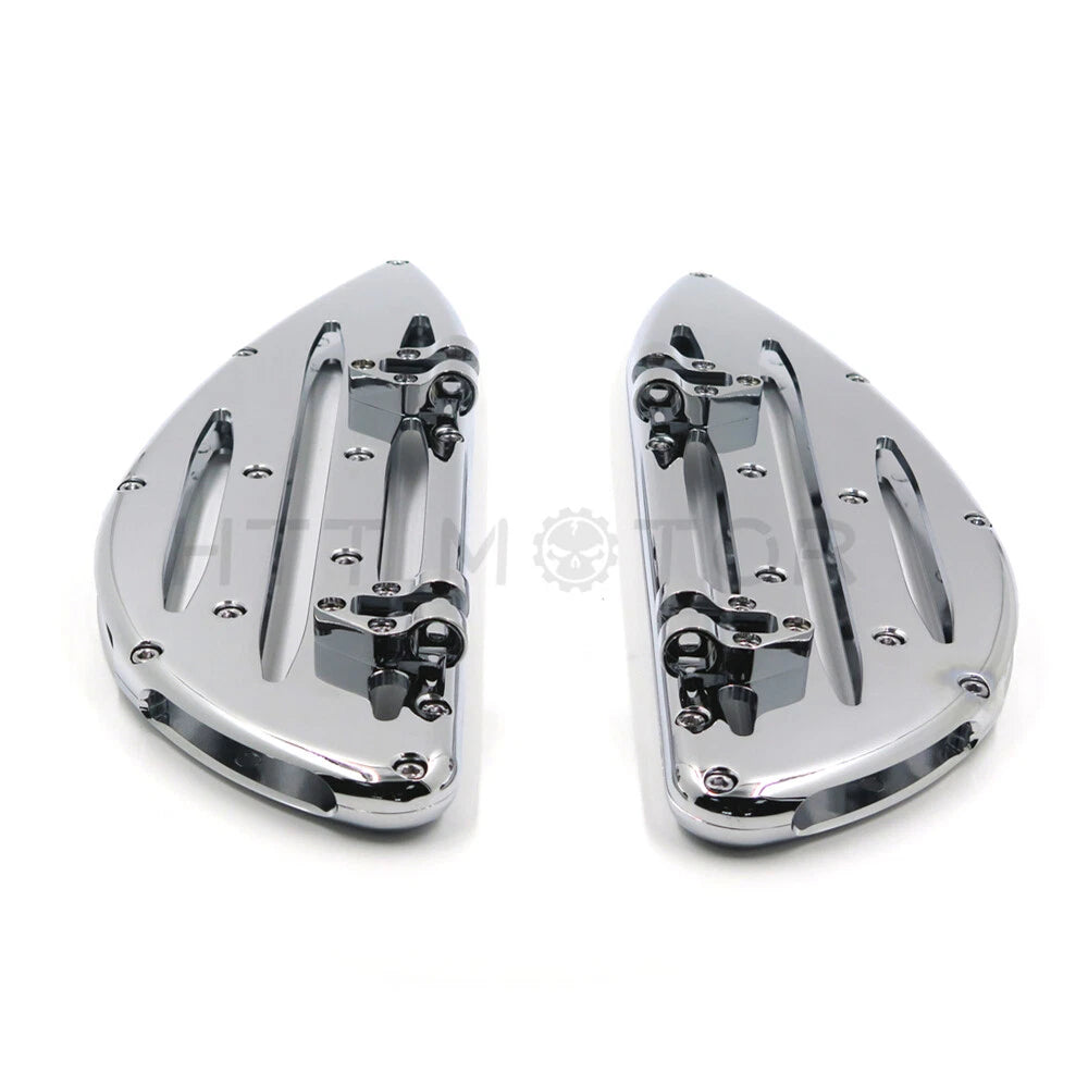 CNC Stretched Driver Floorboard for Harley Touring/Softail/Dyna (2014–2023)