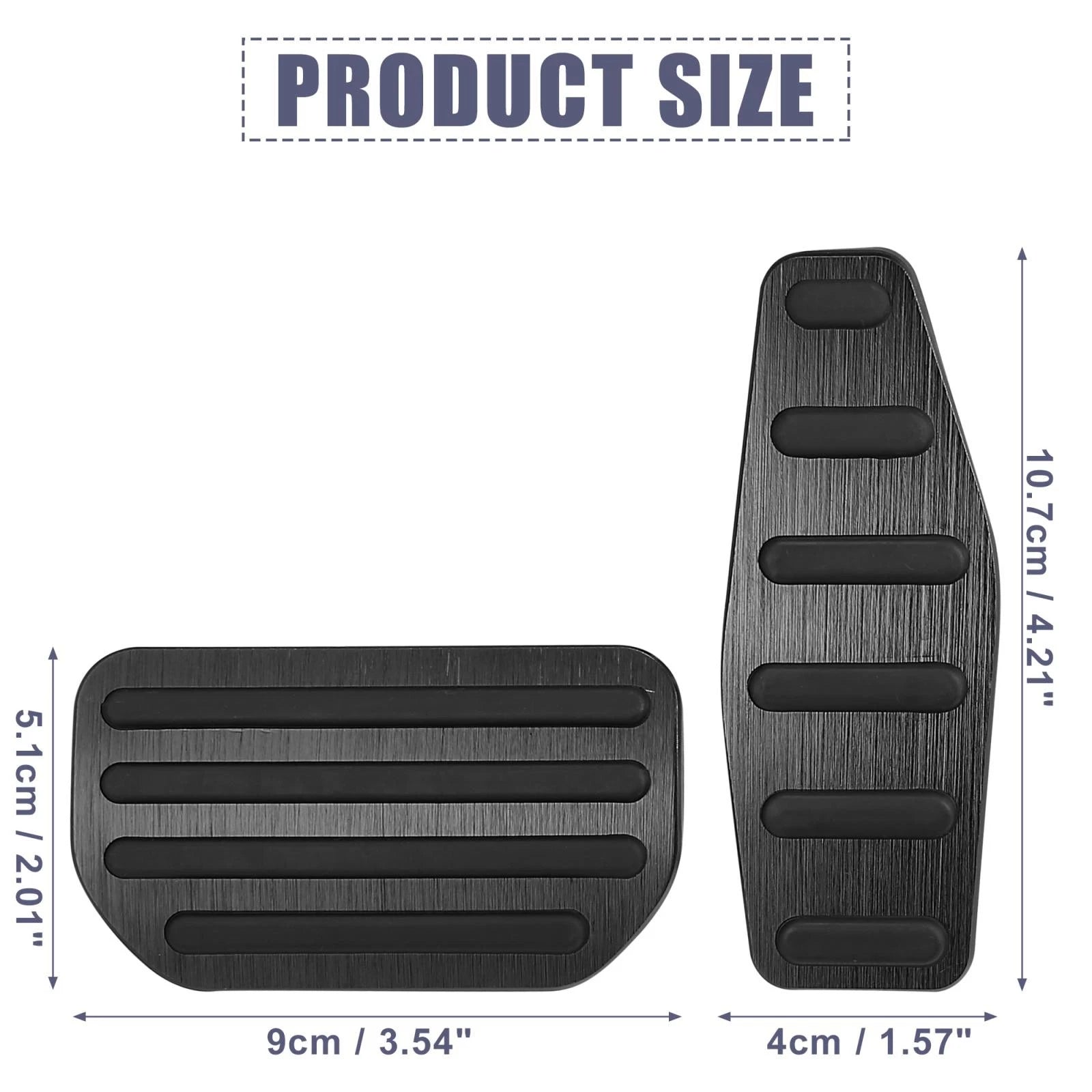 Brake Pedal Pad & Gas Accelerator Cover Kit for Suzuki Jimny (2018–2023)