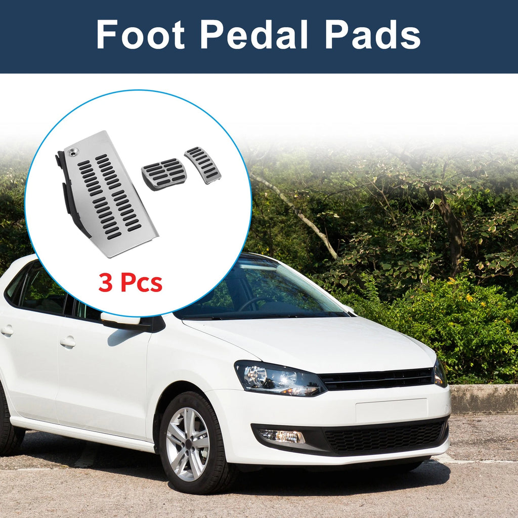 3X Automatic Foot Accelerator Pedal Covers for Volkswagen Polo (2009–2017)