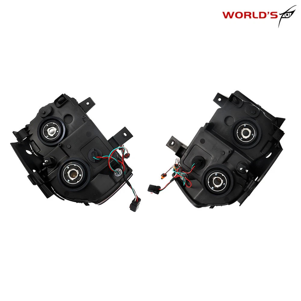 Headlight Assembly for Jeep Grand Cherokee (2005–2007) Black Left & Right