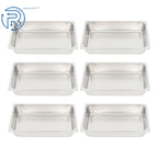 6X Full Size 4" Deep Silver Stainless Steel Steam Hotel Pans