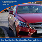 Front Car Bumper Tow Hook Cover for Mercedes-Benz CLS W218 (2012-2018) Red