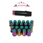 Set of 4 Chrome Steel Lug Nuts for Honda Civic (1992–2000)