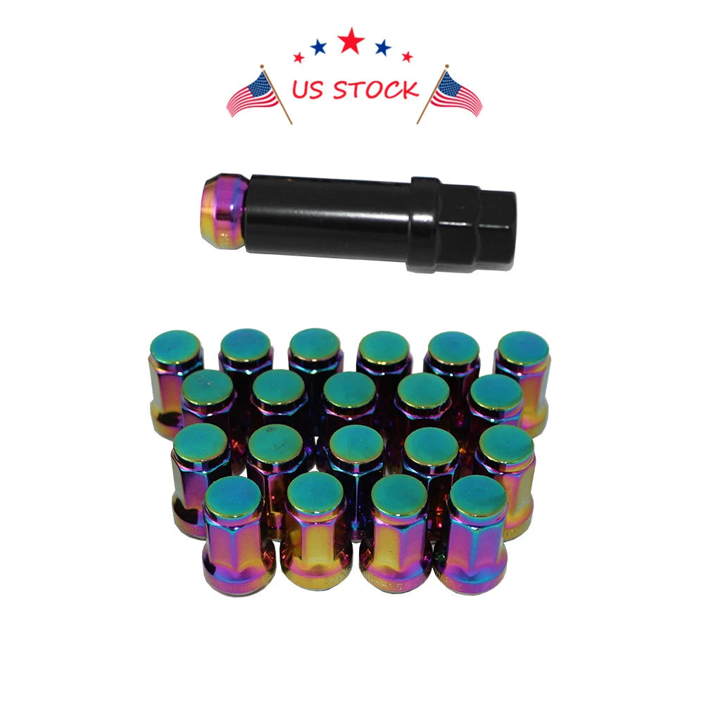 Set of 4 Chrome Steel Lug Nuts for Honda Civic (1992–2000)