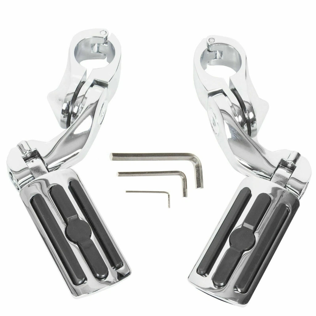 1.25" Motorcycle Highway Crash Bar Foot Pegs for Harley Touring