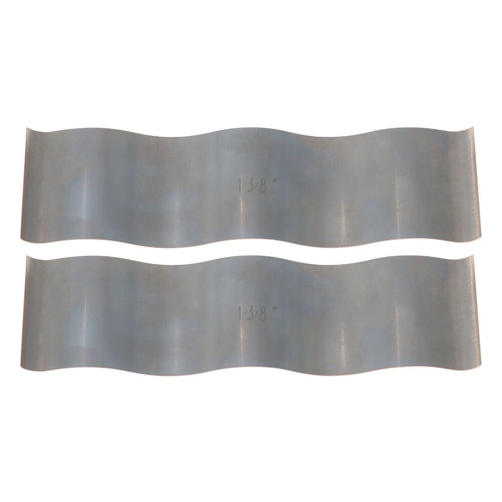Set of 2 Wavy Parallel Hardened Stainless Steel for Automotive Applications