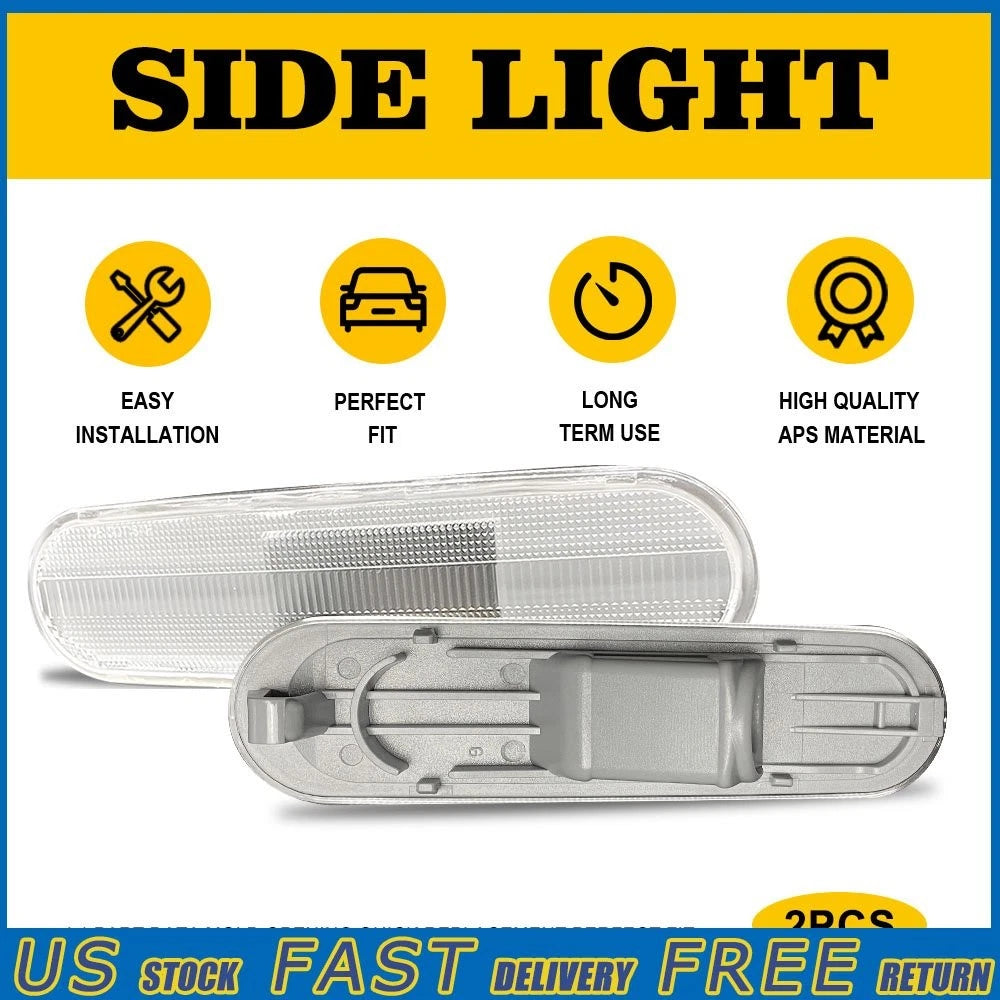 Side Lights Marker Case Housing Clear Lens for Honda Civic Si EP3 (2002–2005)