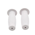 Universal 7/8" Easy-Hold Hand Grips for Vintage Motorcycle Handlebars White