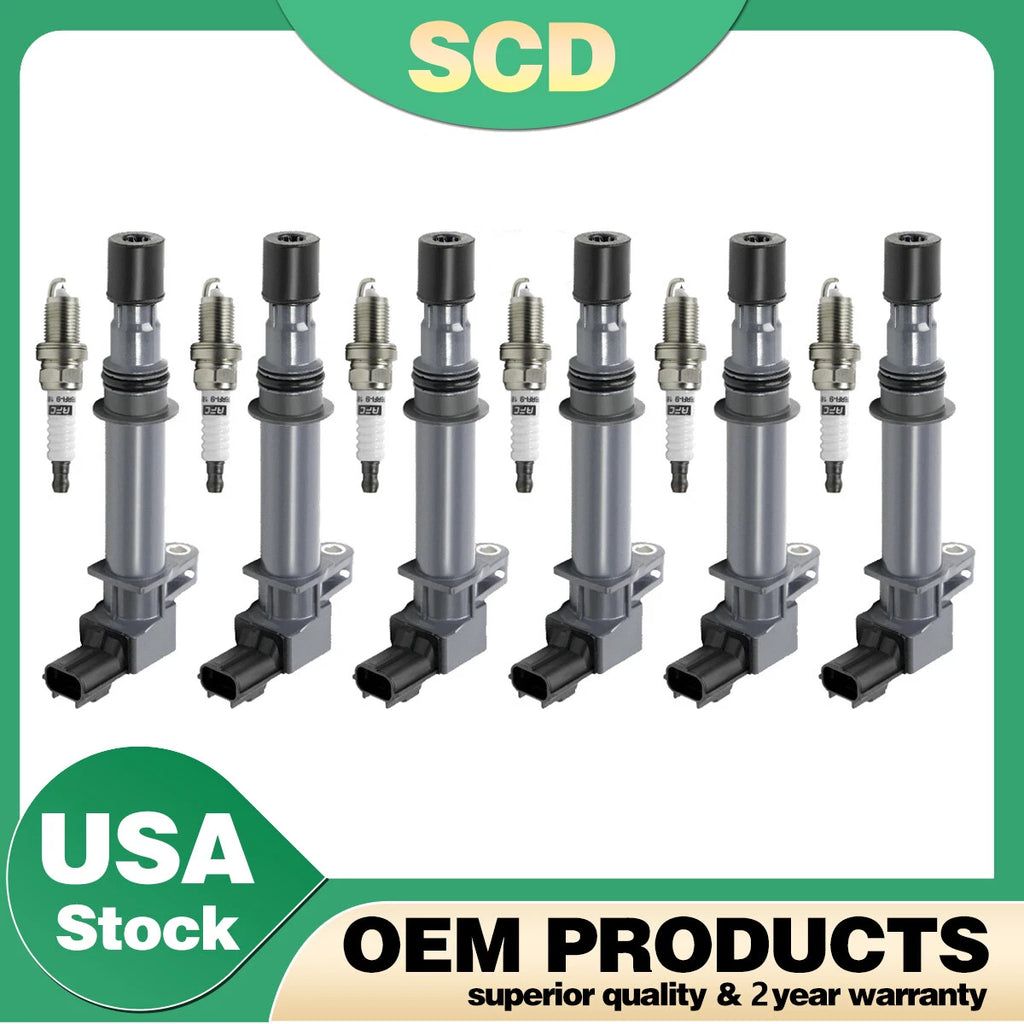 Set of 12 Ignition Coils & Spark Plugs for Jeep Liberty (1999–2009)