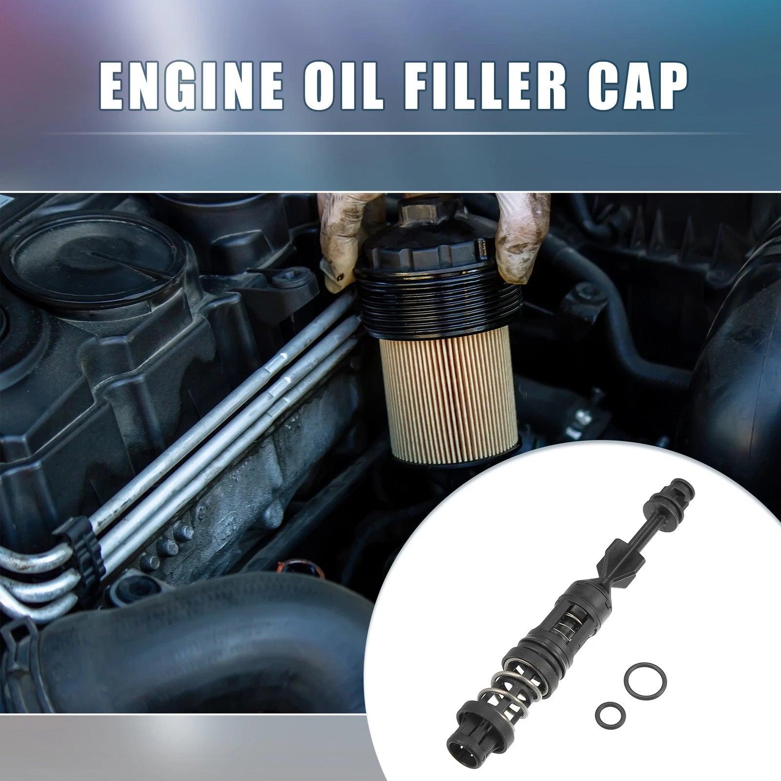 Engine Oil Filter Housing Cover Cap 06L115678Q for Audi A4 2.0L (2017–2022)