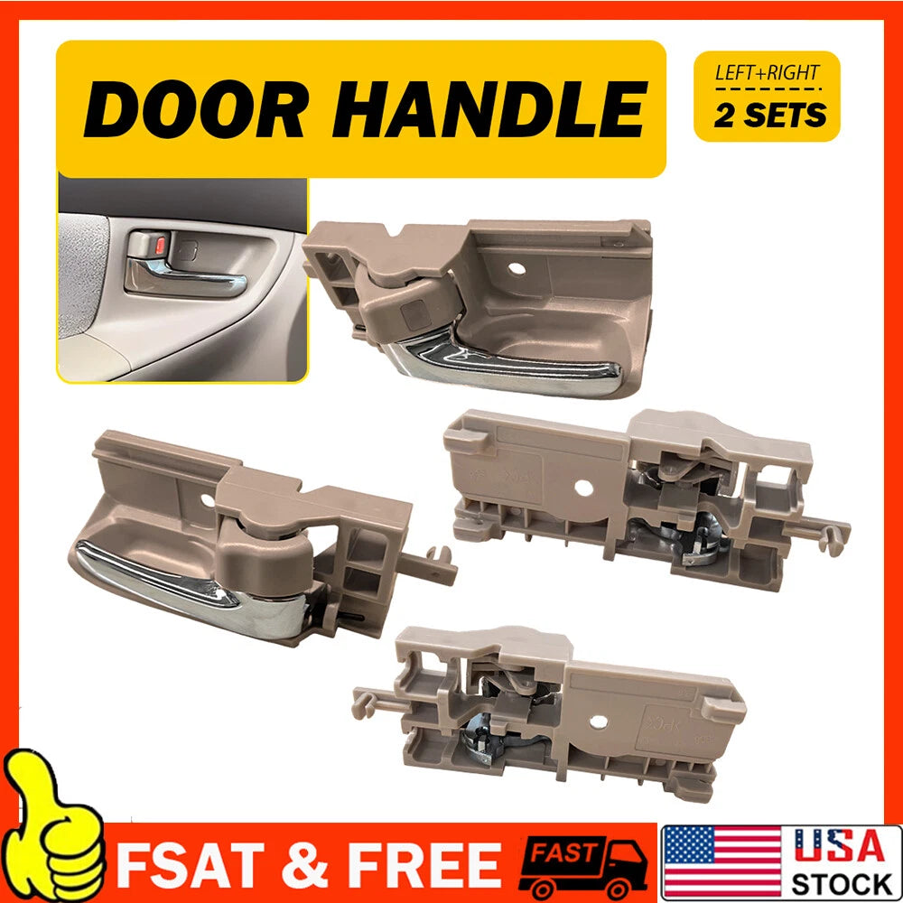 Set of 2 Interior Door Handles for Toyota Corolla Matrix (2003–2008)