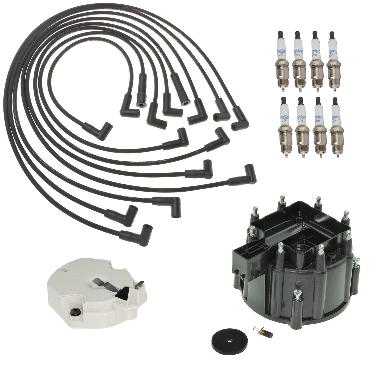 ACDelco Ignition Kit for Camaro 5.0L V8 (1993–2002) - Rotor, Cap, Wires, Plugs