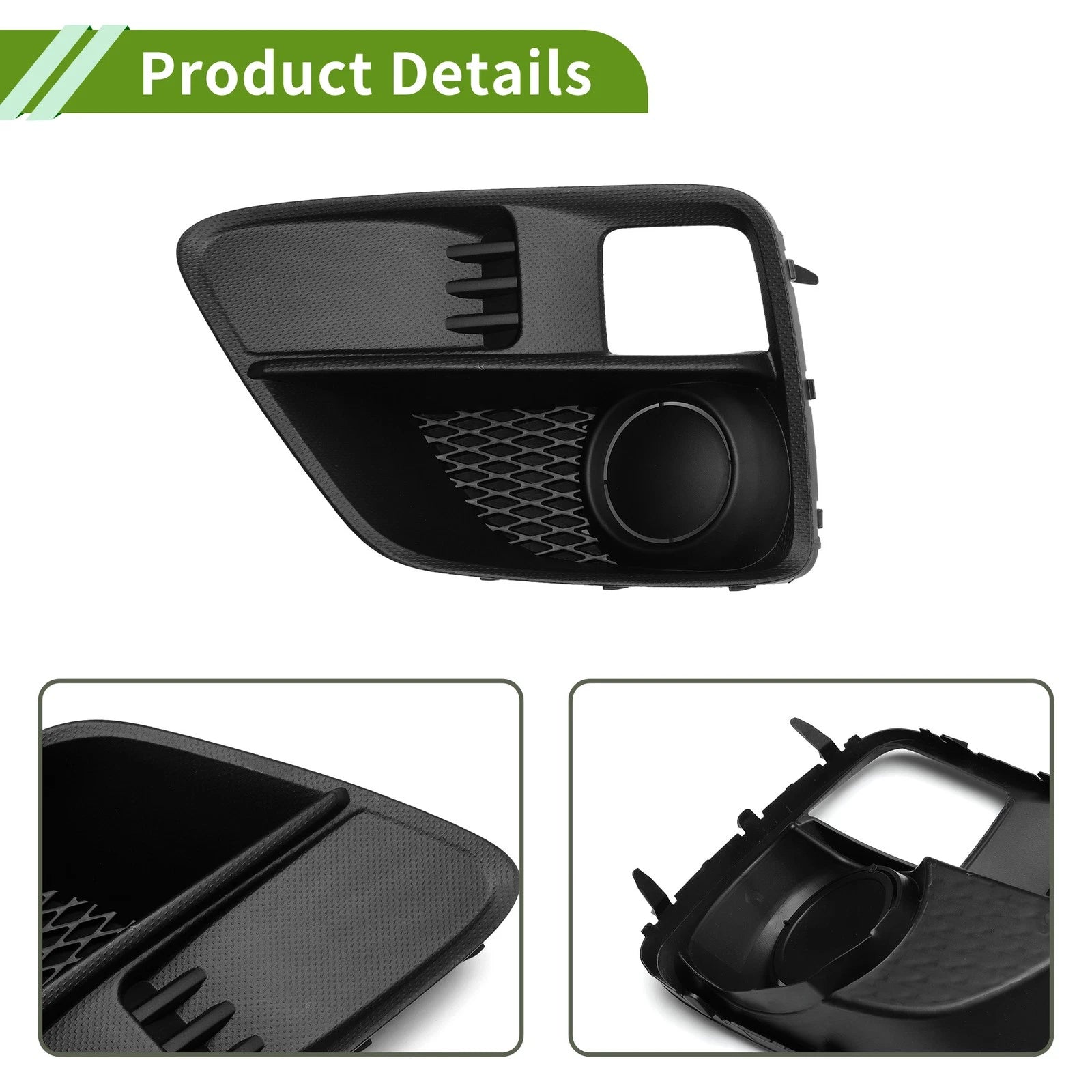 1pc Left Front Fog Light Grill for Subaru WRX (2015–2017) No. 57731VA030 ABS