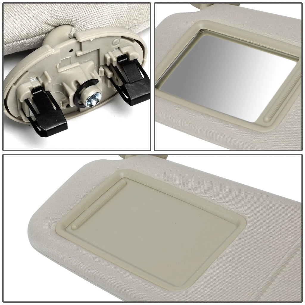 Left Driver Side Sun Visor for Toyota Camry (2007–2011) Beige OE Style