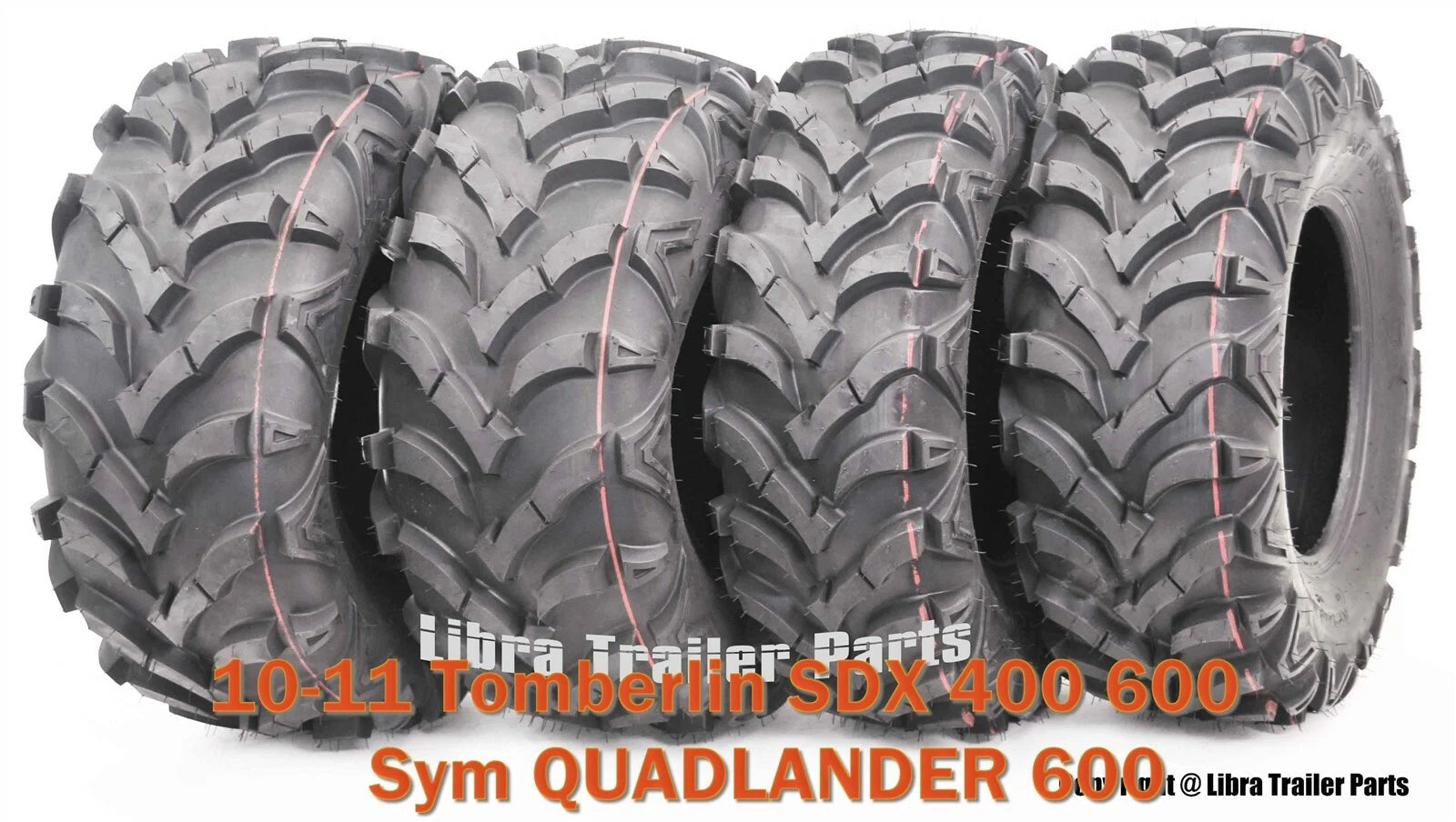 Set of 2 ATV Mud Tires 25X8X12 25X10X12 for Tomberlin SDX400 600 (2010–2011)