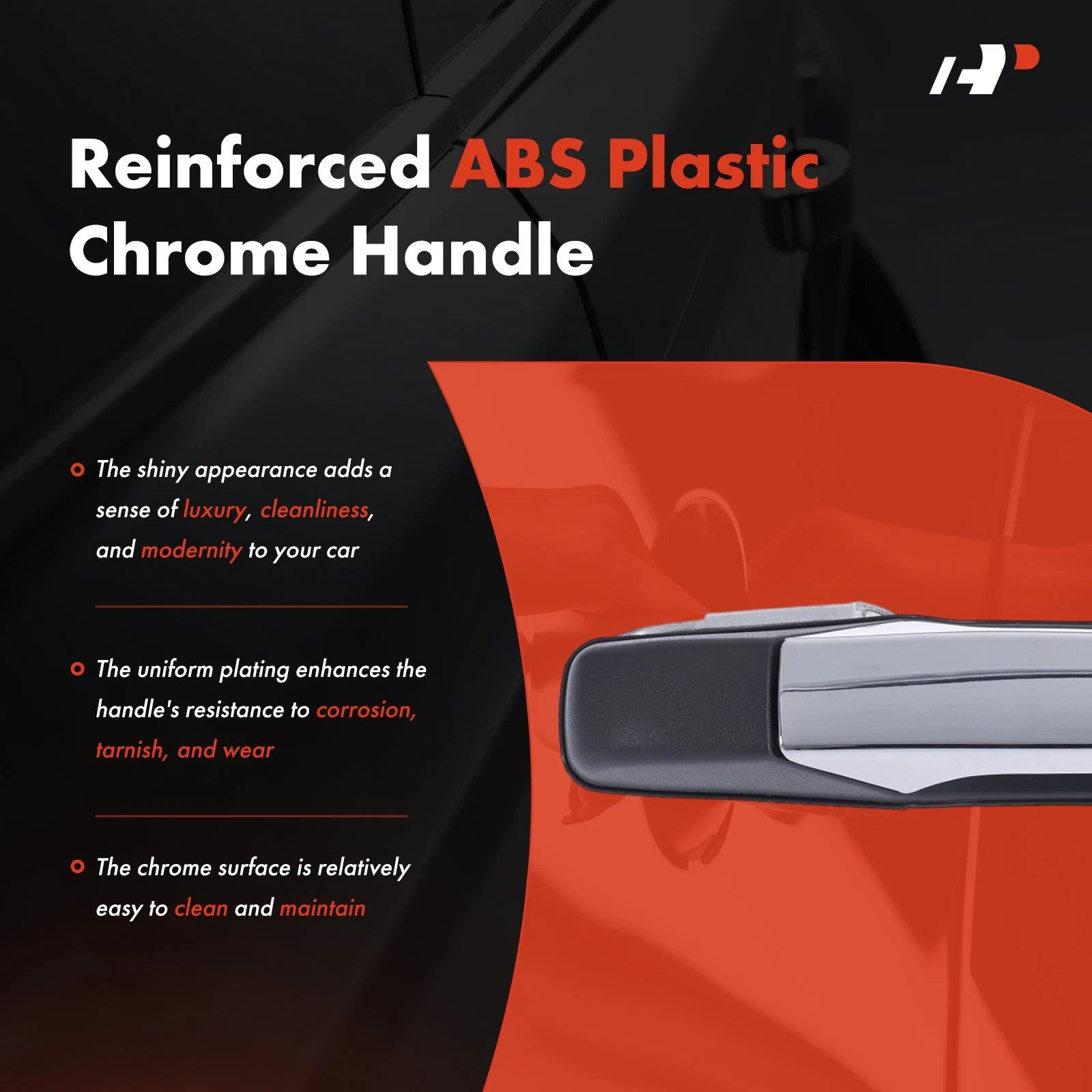 Rear Left Exterior Door Handle for Chevrolet Silverado 1500 GMC Sierra (2019–2023)
