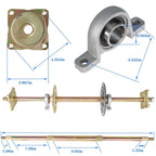 Rear Axle Kit with Brake Assembly and Sprocket Hub for Go Kart ATV