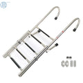 2-Step & 3-Step Stainless Steel Folding Ladder 400 lb Limit