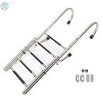 2-Step & 3-Step Stainless Steel Folding Ladder 400 lb Limit