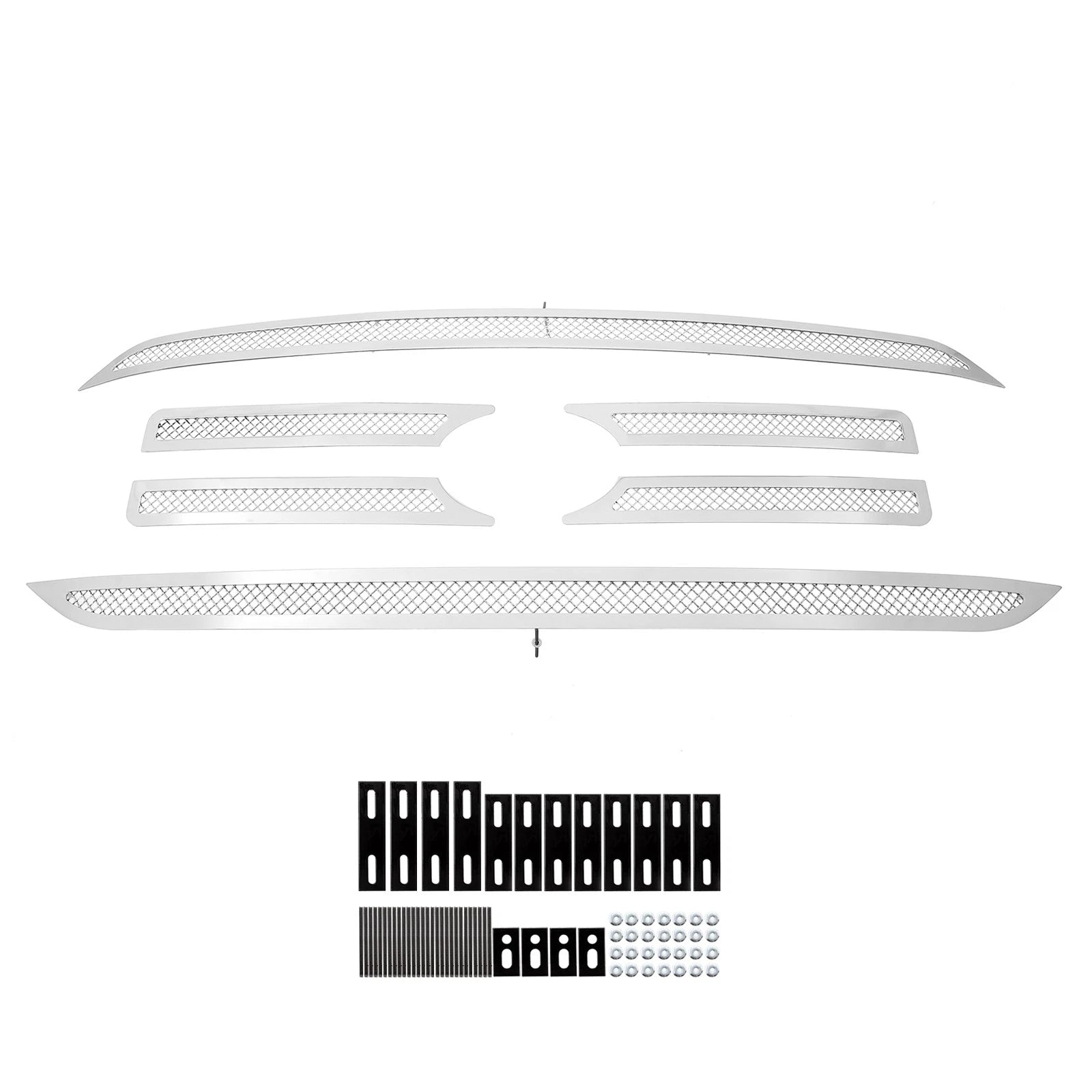 Stainless Chrome Mesh Grille Insert for Ford F-150 Lariat (2021-2023)