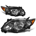 Set of 2 Black Housing Smoked LED Fog Lights for Toyota Corolla (2009–2010)
