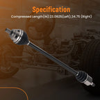 2X CV Axle Shaft Assembly for Volkswagen Jetta CC Golf